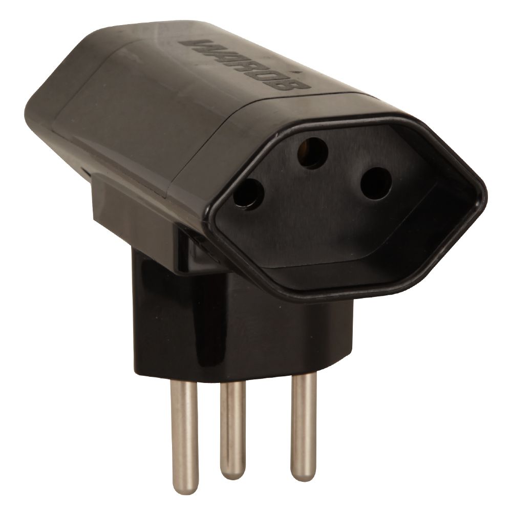 presa multipla mobile 2xT.13 verticale - 2xT13 vertikal, Stecker T12, inkl. Kinderschutz