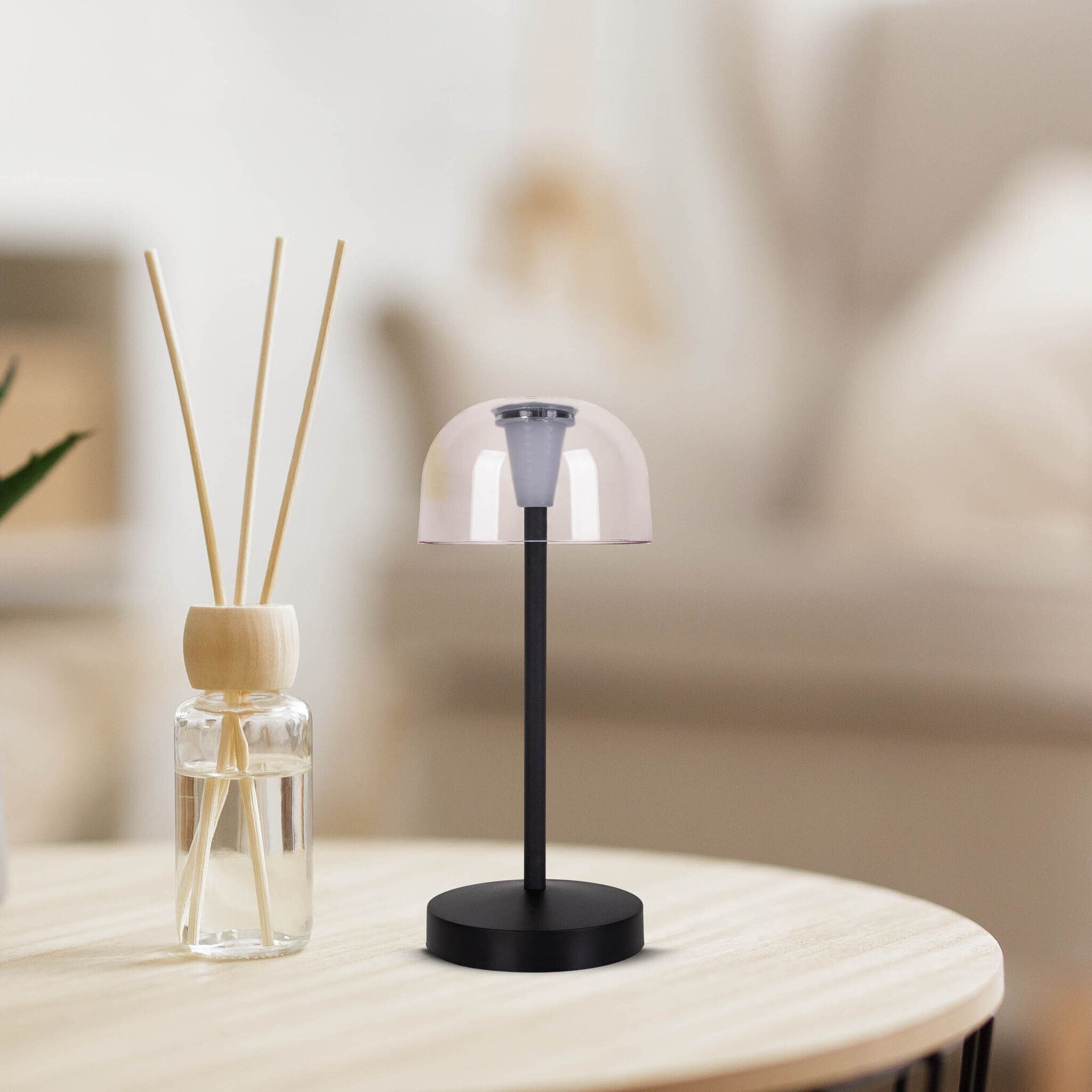 Akku- Tischleuchte GOMBA schwarz 2er Set - LED-Modul, 1W, IP54