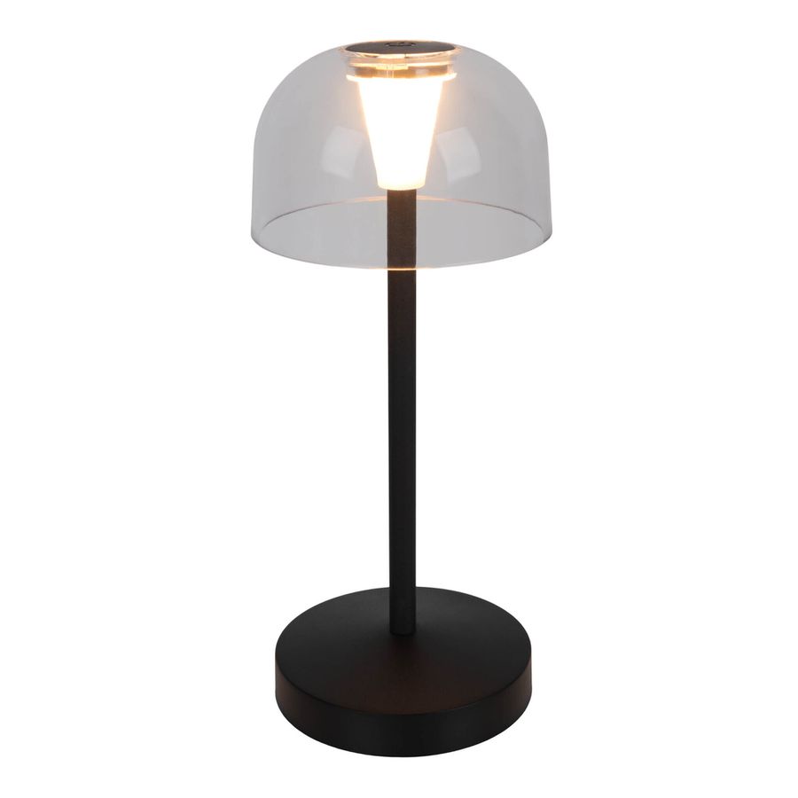 Akku- Tischleuchte GOMBA schwarz 2er Set - LED-Modul, 1W, IP54