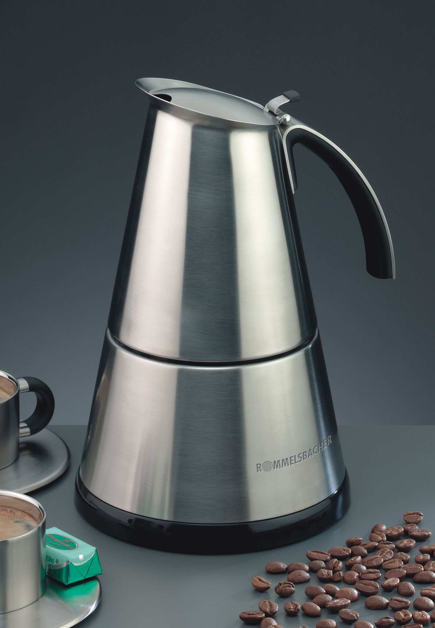 Macchina da caffè espresso, ElPresso Deluxe EKO 366/E - Espresso Kocher, Edelstahl, 365W
