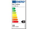 LED Aufbau-Leuchte - LED, 1200Lm, 3000K, 15W, 220-240VAC