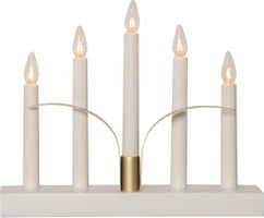 Kerzenleuchter Lilja - IP20, Weiss, Kaltweiss