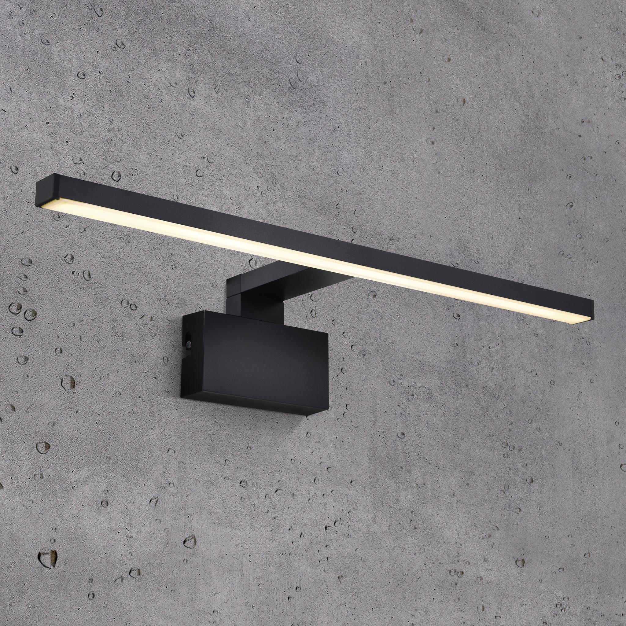Marlee Badzimmerleuchte Schwarz - IP44, LED Modul
