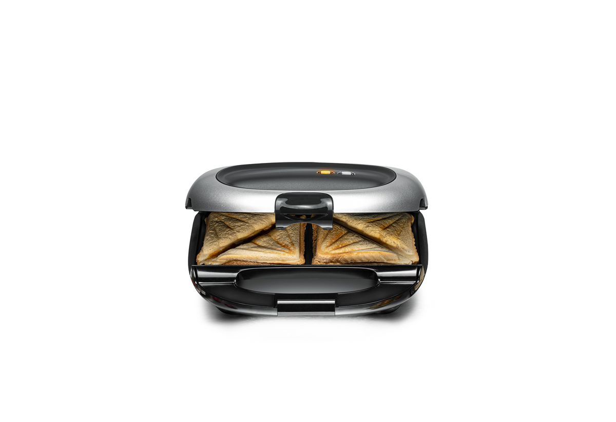 Sandwich Maker ST 1000 - 950W, 230V, Schwarz/Silber