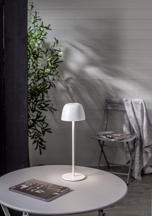 Tischlampe Ronda - IP54, Warmweiss, Weiss
