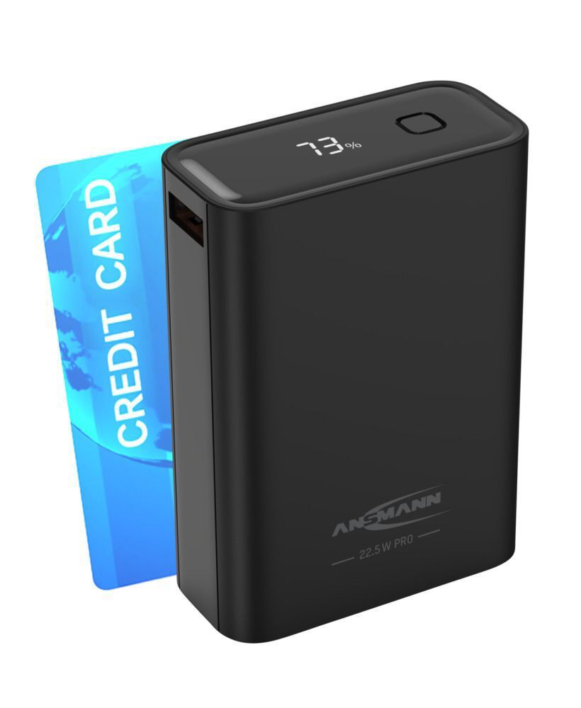 Powerbank 20000 mAh PB222PD schwarz - Lithium-Polymer, 20000mAh, USB Typ-C