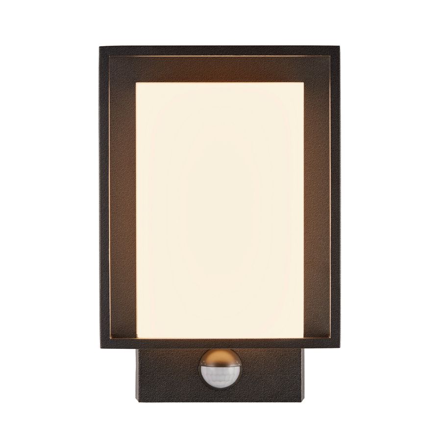 LED Sensor-Wandleuchte Nestor - 8W, 550lm, 2700K, IP44, CRI 80, 120°, nicht dimmbar, L=221mm, B=147mm, H=87mm