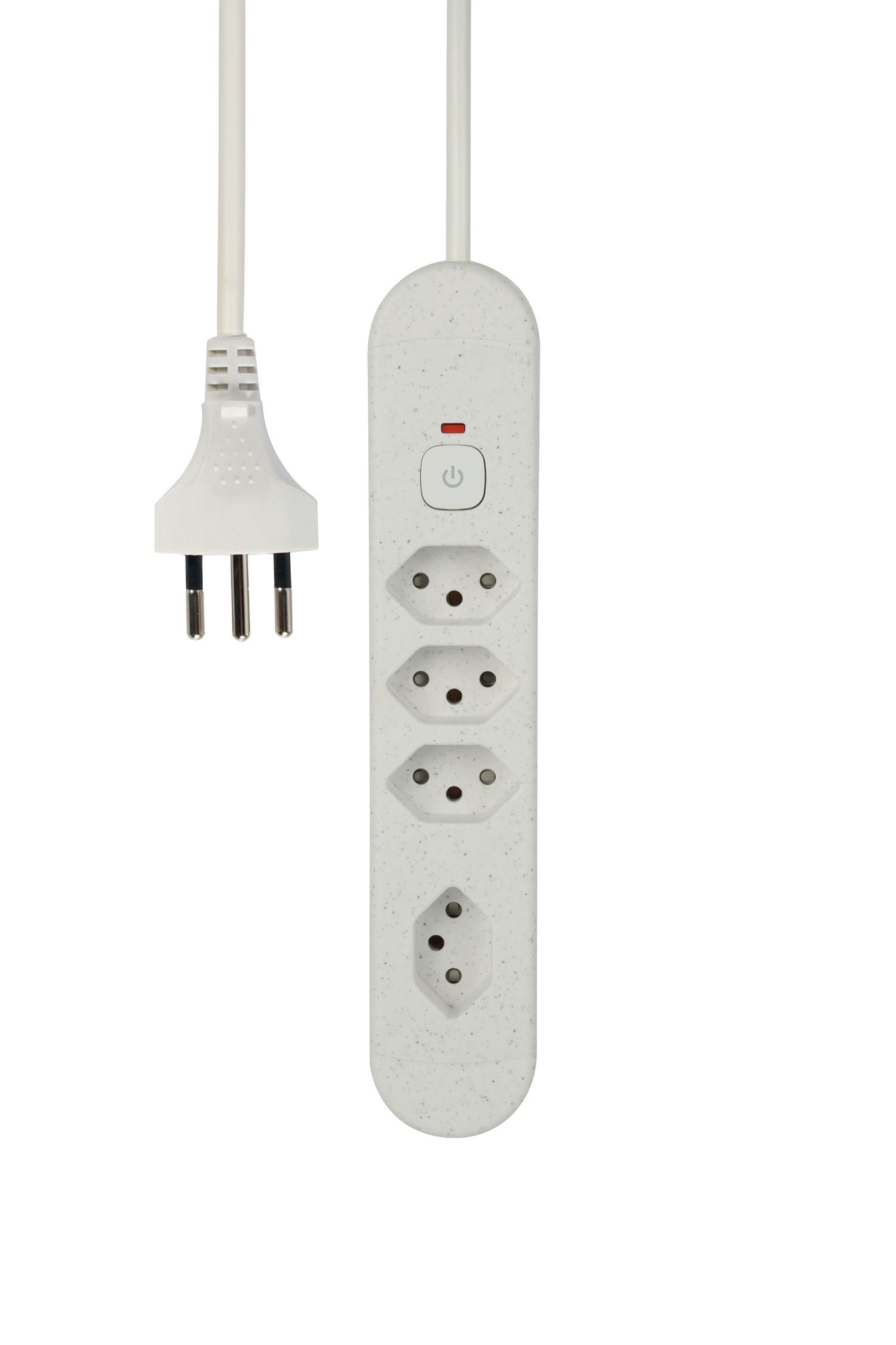 Steckdosenleiste Re:Life - 4x T13., 1.8m Kabel, weiss