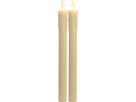 Candela di cena a LED 2-Set Press - Indoor, Champagne, 25cm Höhe, keine Timerfunktion