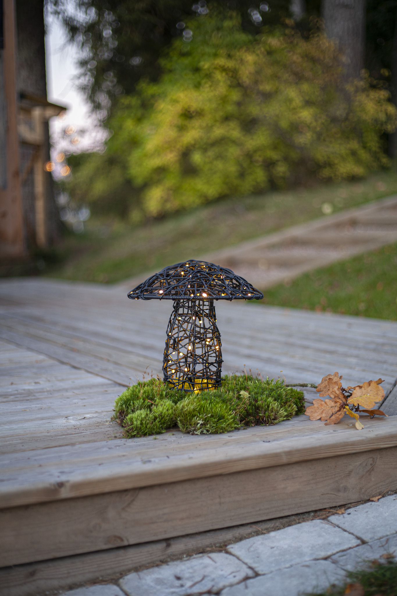 Outdoor Decoration Otto - IP44, Warmweiss,Schwarz