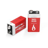 10-Jahres Batterie für Rauchmelder 9V Lithium E-Block - Rauchmelder Batterie 9V Lithium