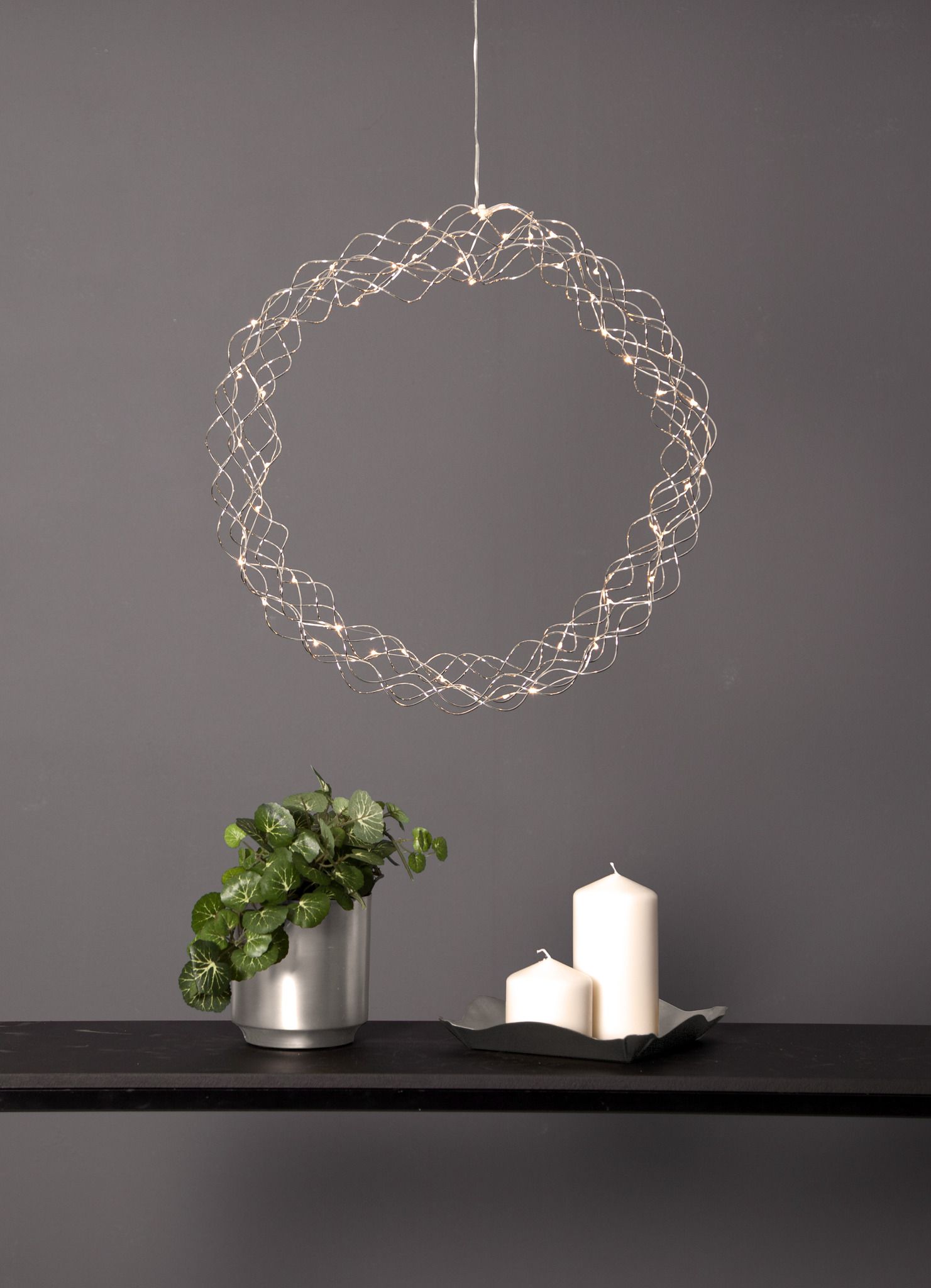 Hängende Dekoration Curly - IP20, Warmweiss, 50 LED