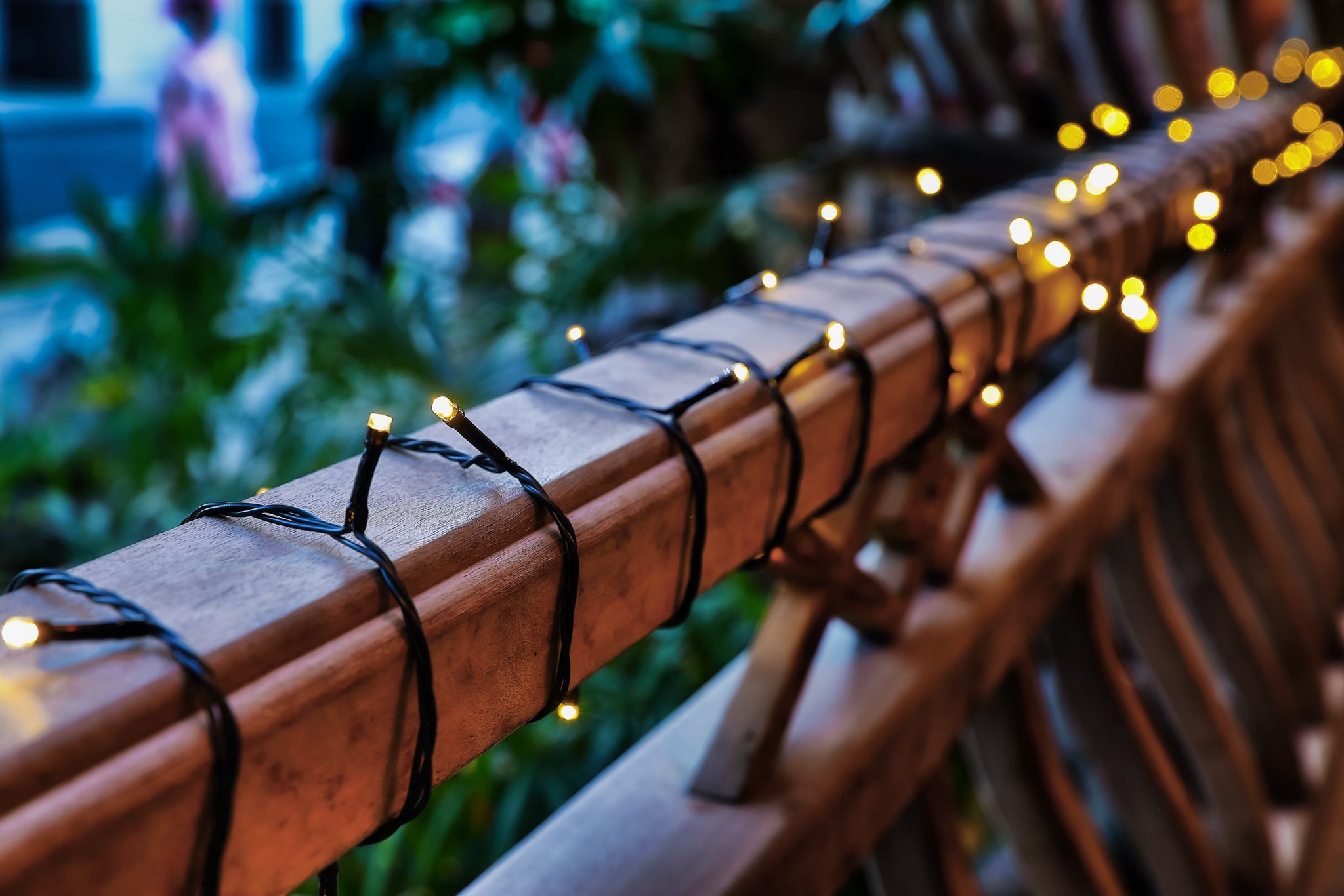 Solar/ USB-C Lichterkette 120LED, Warmweiss - 120 LED's, 1250cm, Warmweiss