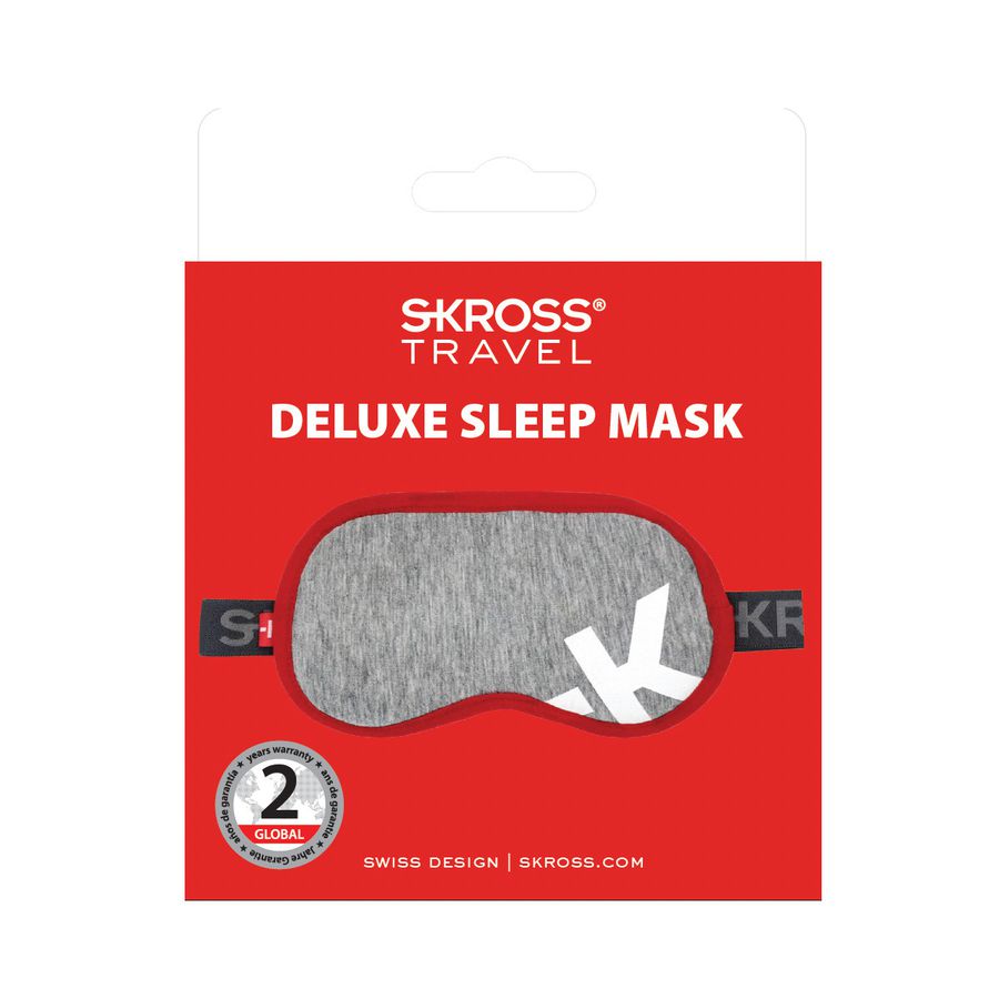 Deluxe Sleep Mask, Light Grey - Schlafmaske, hellgrau