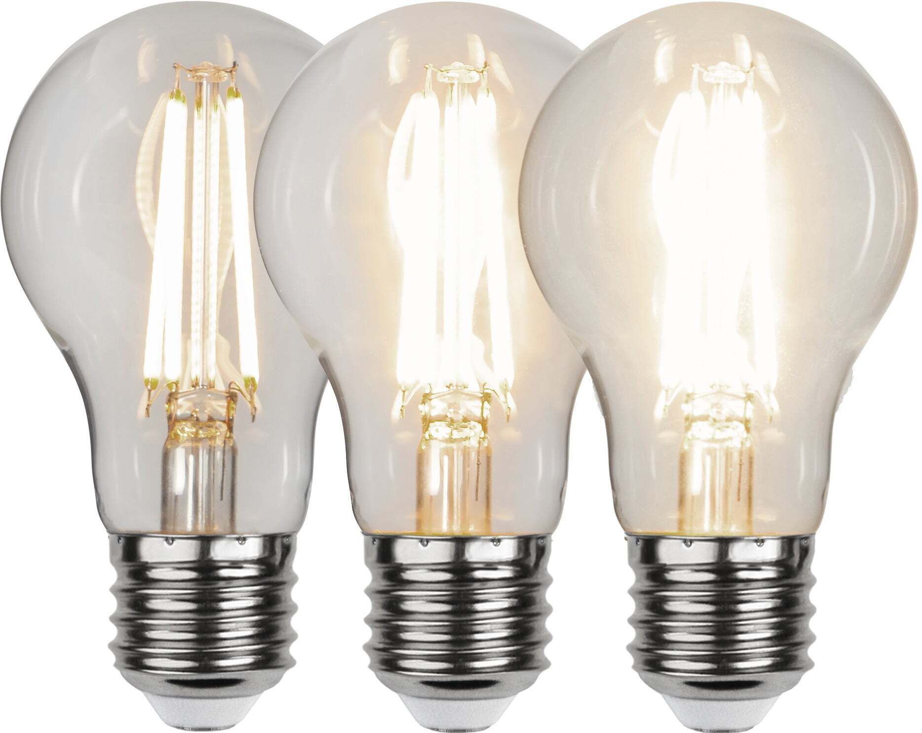 LED Leuchtmittel E27 A60 Clear 3-step memory - E27, 806lm, 3000K, 6.5W, 230V