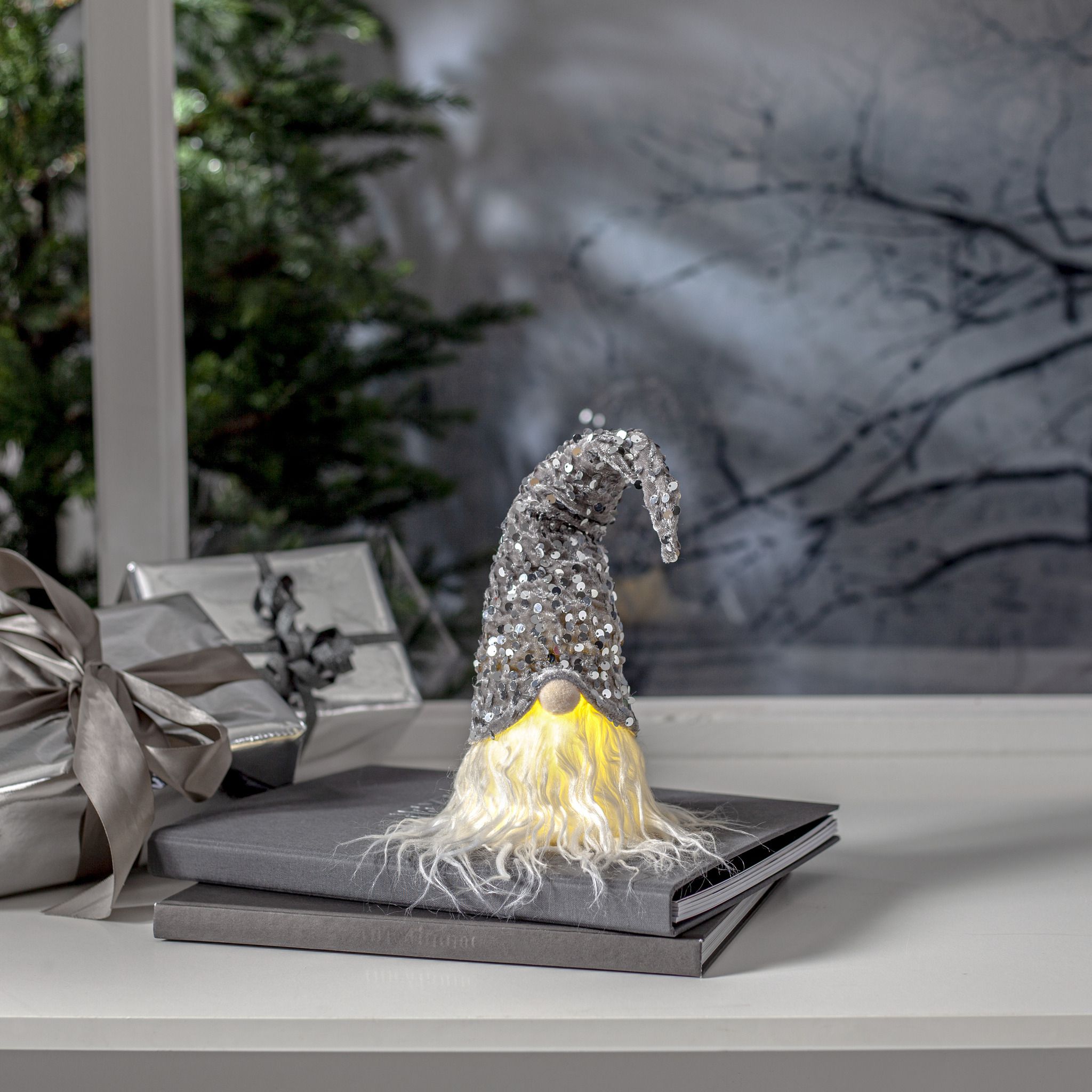Figur Joylight - IP20, Warmweiss,Silber
