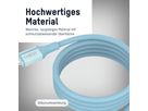 Magnetisches Silikonkabel USB-C auf USB-C, 120cm blau - Magnetisches Silikonkabel USB-C auf USB-C, 120cm blau
