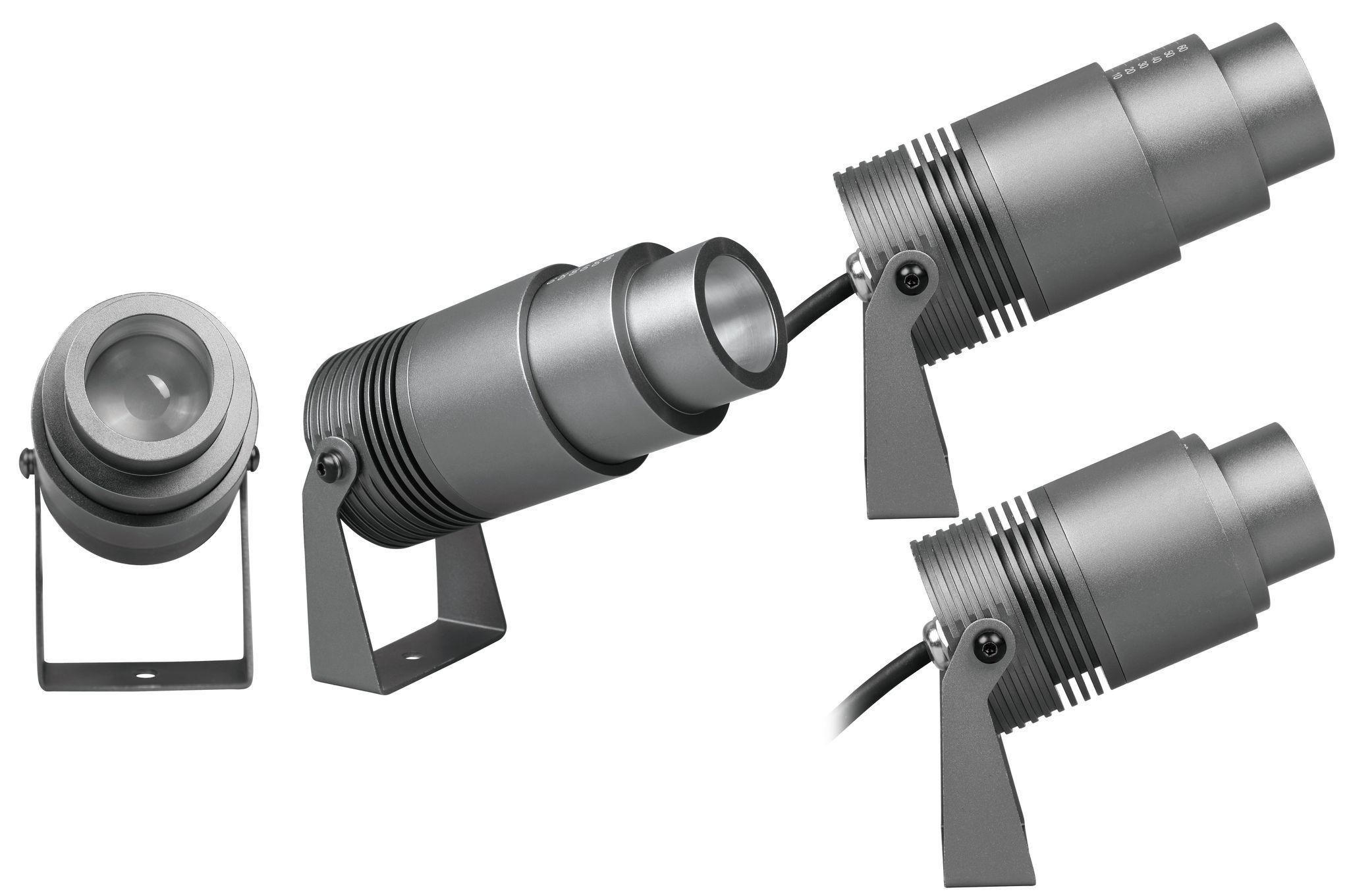 *** Nuovo faretto da giardino a LED LORIS - 12W, 550lm, 2700K, IP67, CRI 80, 10°-60°, dunkelgrau, nicht dimmbar, D=61mm, H=98mm