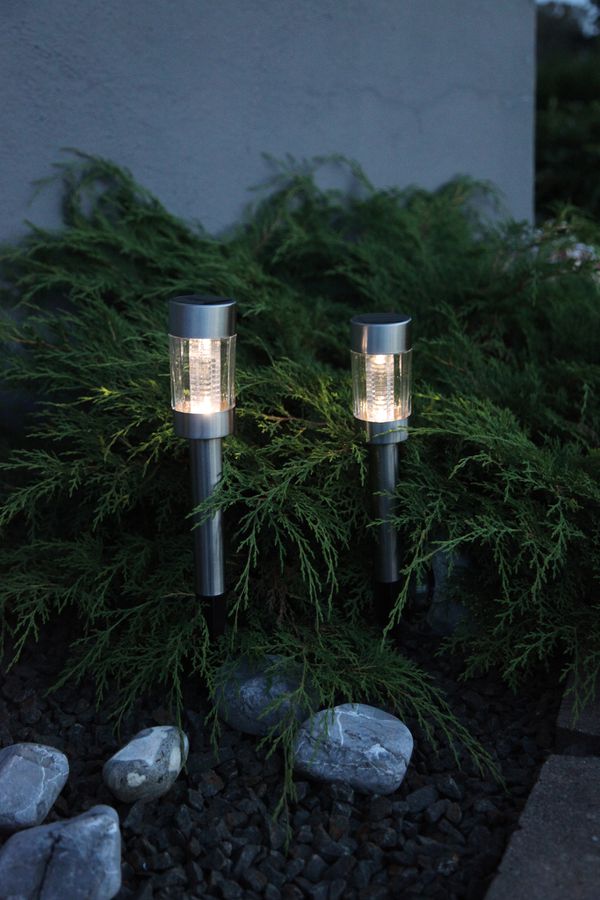 Display Solar Lights Bastia - Rostfreier Stahl, Lichtfarbe Weiss, 20 Stück im Display