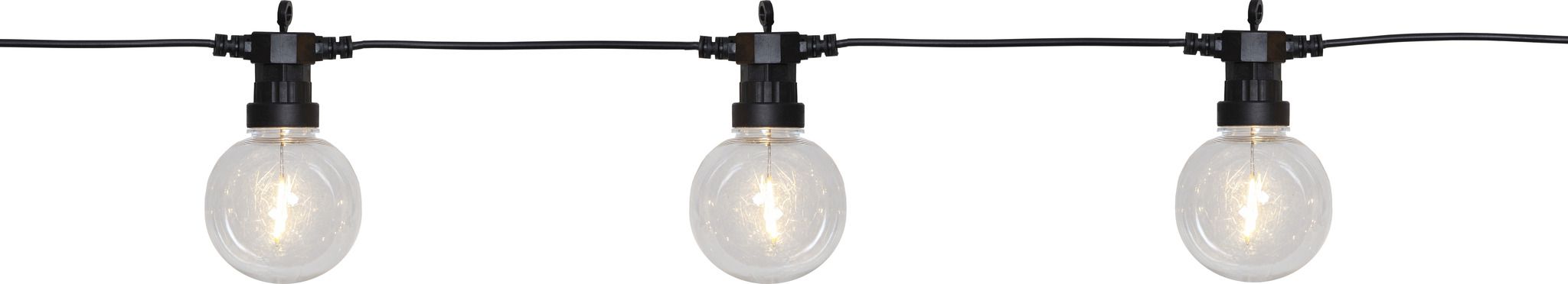 Lichterkette Big Circus Filament - IP44, Warmweiss, 10 LED's, 450cm