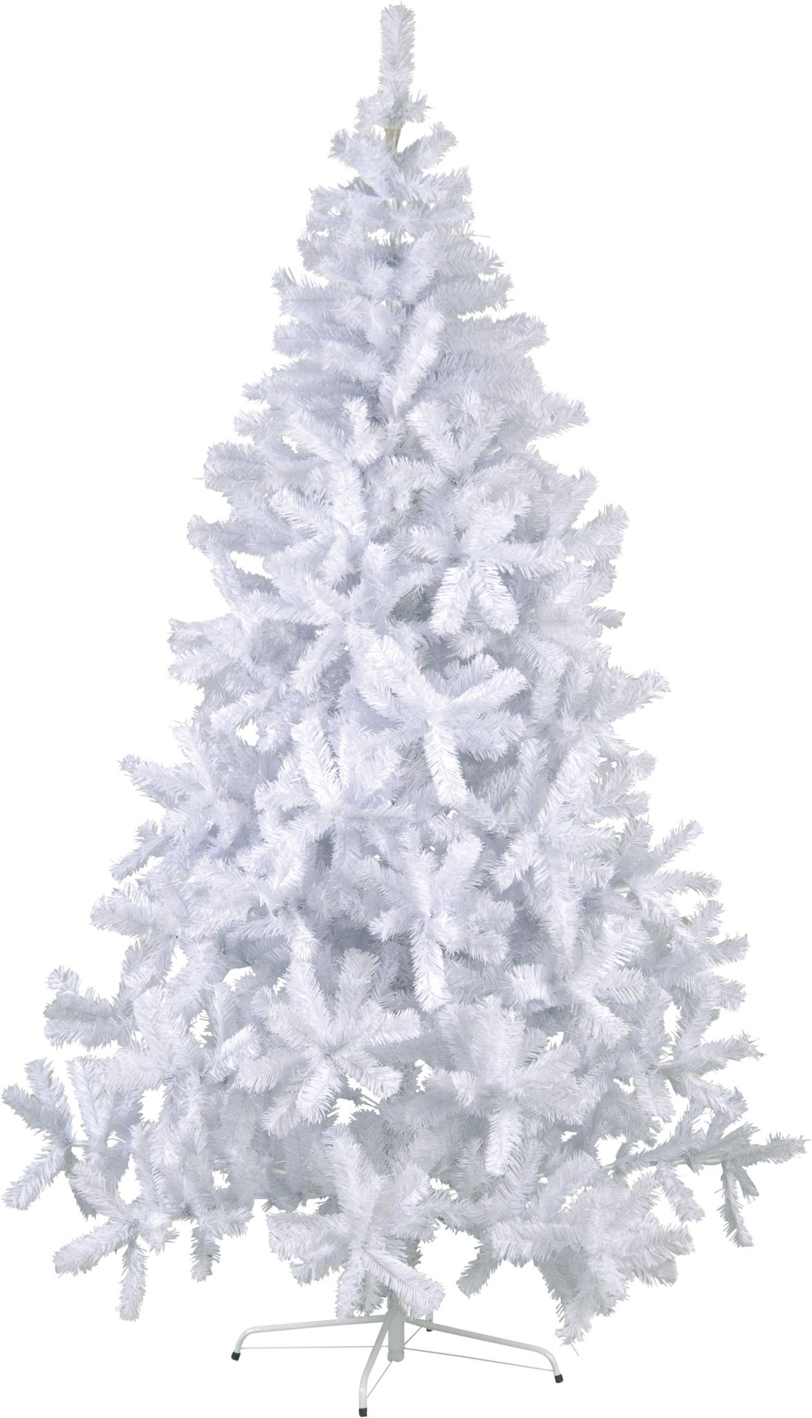 Künstlicher Weihnachtsbaum Quebec - weiss, keine Lämpchen, 210cm Höhe