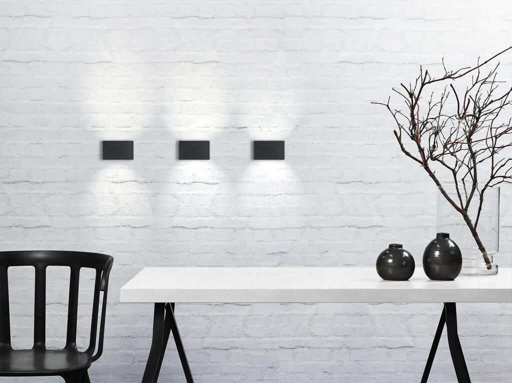 Nene, Wandleuchte, Schwarz - 6W LED, 3000K, IP54, 230V