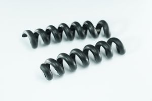 Snake Black - 2 Stück, L=65mm, Ø 30mm, schwarz