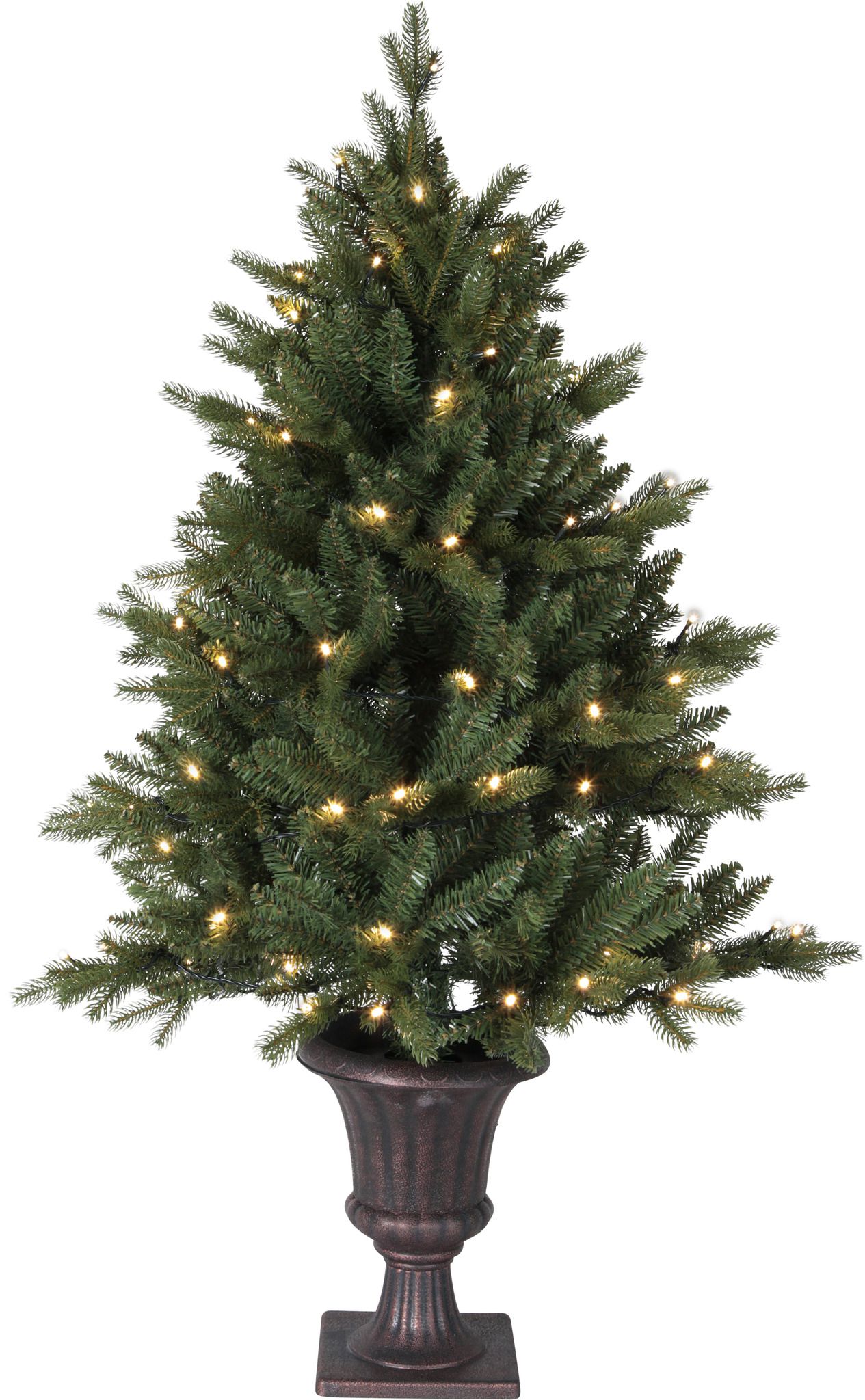 Dekorativer BaumByske - grün, 80 LED's, 120 cm Höhe