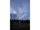 LED crispy white, Flagpole, 360 LEDs - Schwarz, 3000K, 10 strings à 1000cm