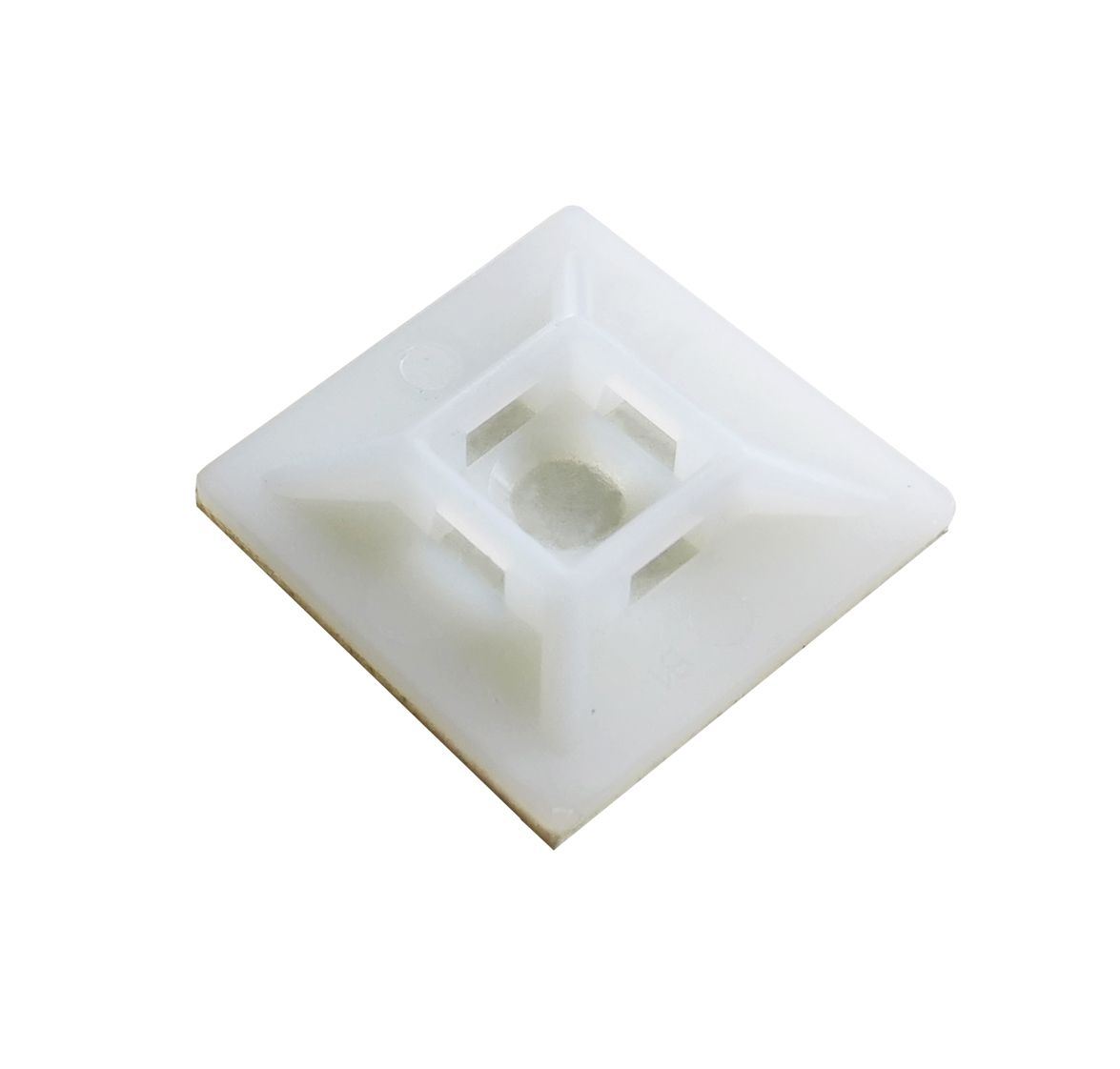 Klebesockel - 27mmx27mm, Neutral, 20Stk.