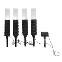 4er-Set LED-Outdoor-Erdspieß - IP44, kaltweiss, W