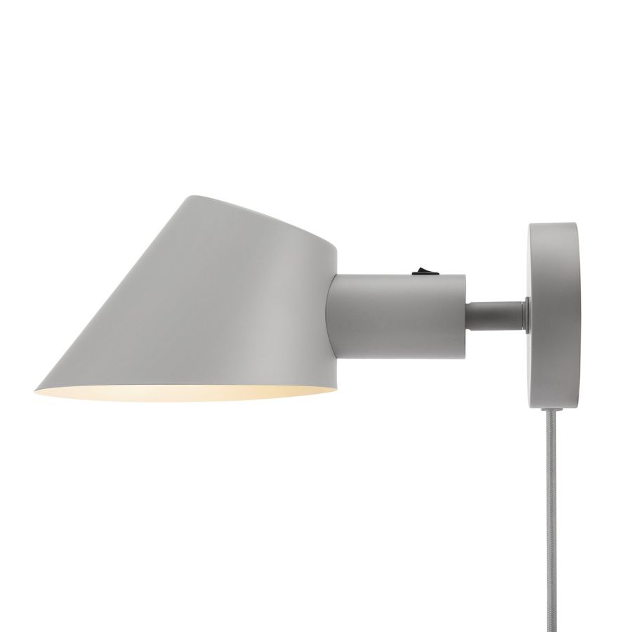 Stay Short, Wandleuchte, Grau - E27, max. 60W, IP20