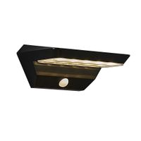Agena, Wandleuchte, Solar, Schwarz - LED Modul, 5W ,IP44