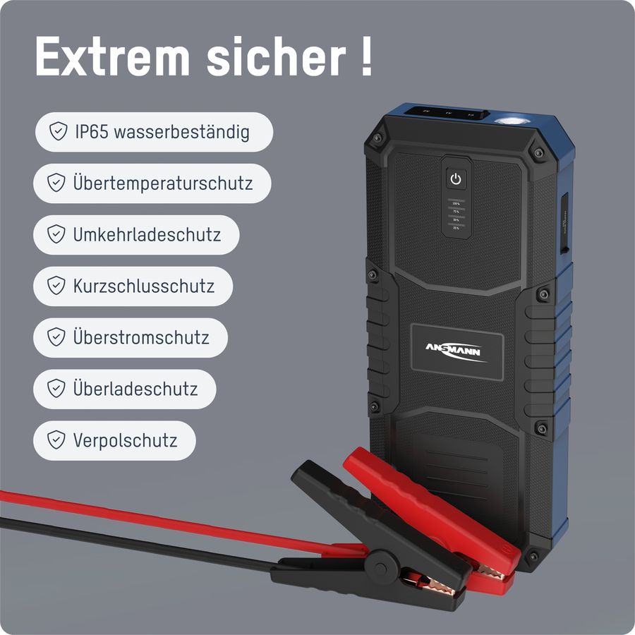 Jump Starter 16.0 - USB,Powerbank, Taschenlampenfunktion