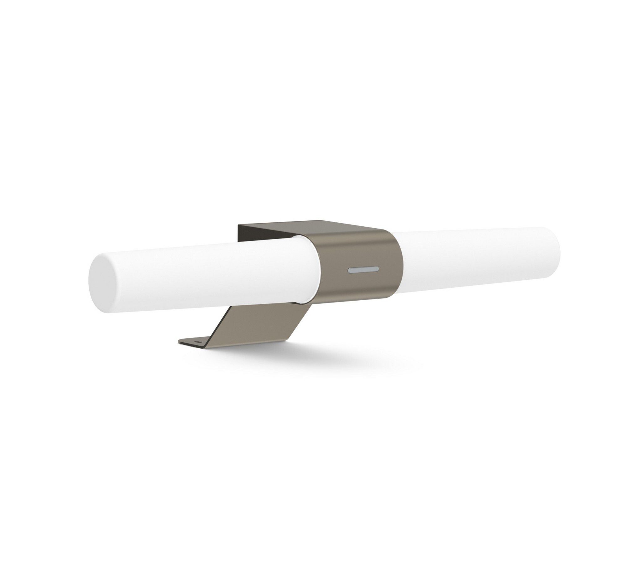 Helva,  Doppel- Wandleuchte, Nickel - LED Modul, 9W, IP44