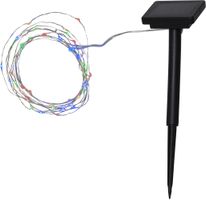 Solar Lichterkette Dew Drop - Silber, Lichtfarbe Multicolor