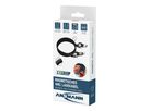 Magnetisches Kabel USB-A oder USB-C auf USB-C oder Lightning - 120 cm,  schwarz
