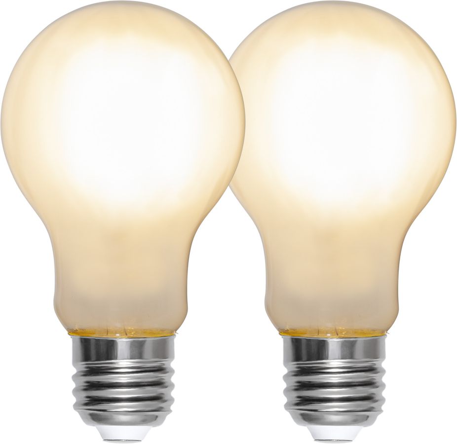 LED Lamp E27 Frosted Duo Pack - E27, 470Lm, 4.5W, 2700K