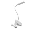 Akku Tisch- Clipleuchte USB/C - 5V DC (USB-C), 2.5W, 160lm, 4000K, 3 Step dimming, weiss