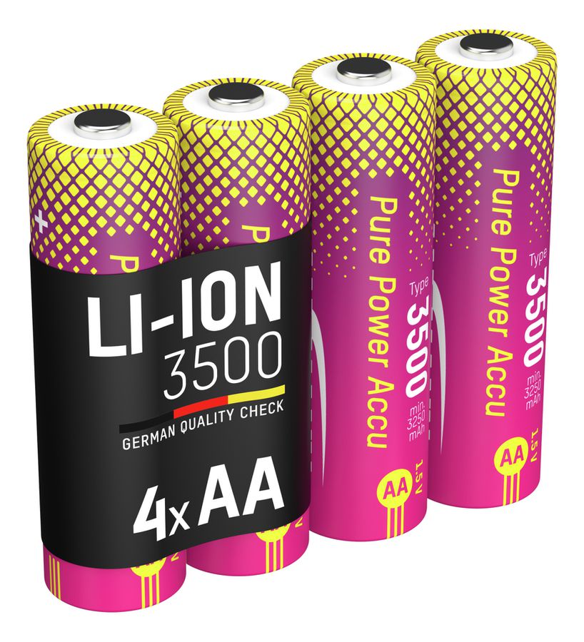 Pure Power Li-Ion Akku Mignon AA Typ 3500 (min. 3250 mAh) - Akku