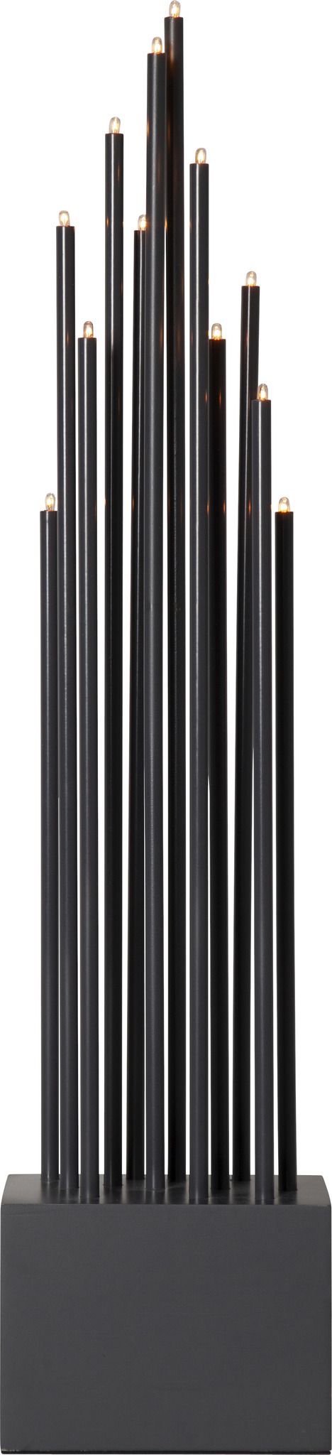 Kerzenleuchter Buzz - IP20, Grau, Kaltweiss