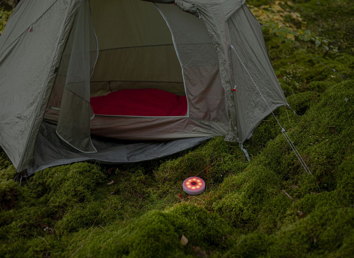 Akku Lichterkette Rondo - IP44, Warmweiss,Grün