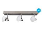 3er LED-Deckenspot Jericho l:46cm - LED fest verbaut, 3000K, warmweiss