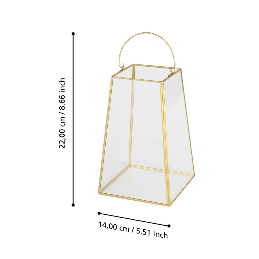 KERZENHALTER 140X140X220 AMBATOBE - KERZENHALTER 140X140X220 AMBATOBE