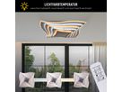 LED-CCT Deckenleuchte  FEVORIA  inkl. 3D-Effekt L/B: 50cm sandweiß - IP20, LED-Modul, Weiss