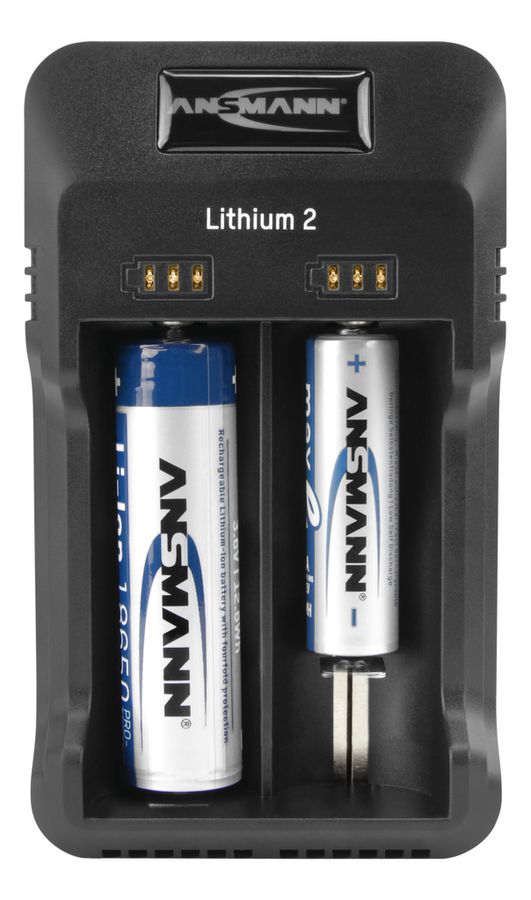 Lithium 2  Ladegerät für 1-2 Li-Ion Akkus 3,6V/3,7V - Ladegerät für 1-2 Li-Ion Akkus