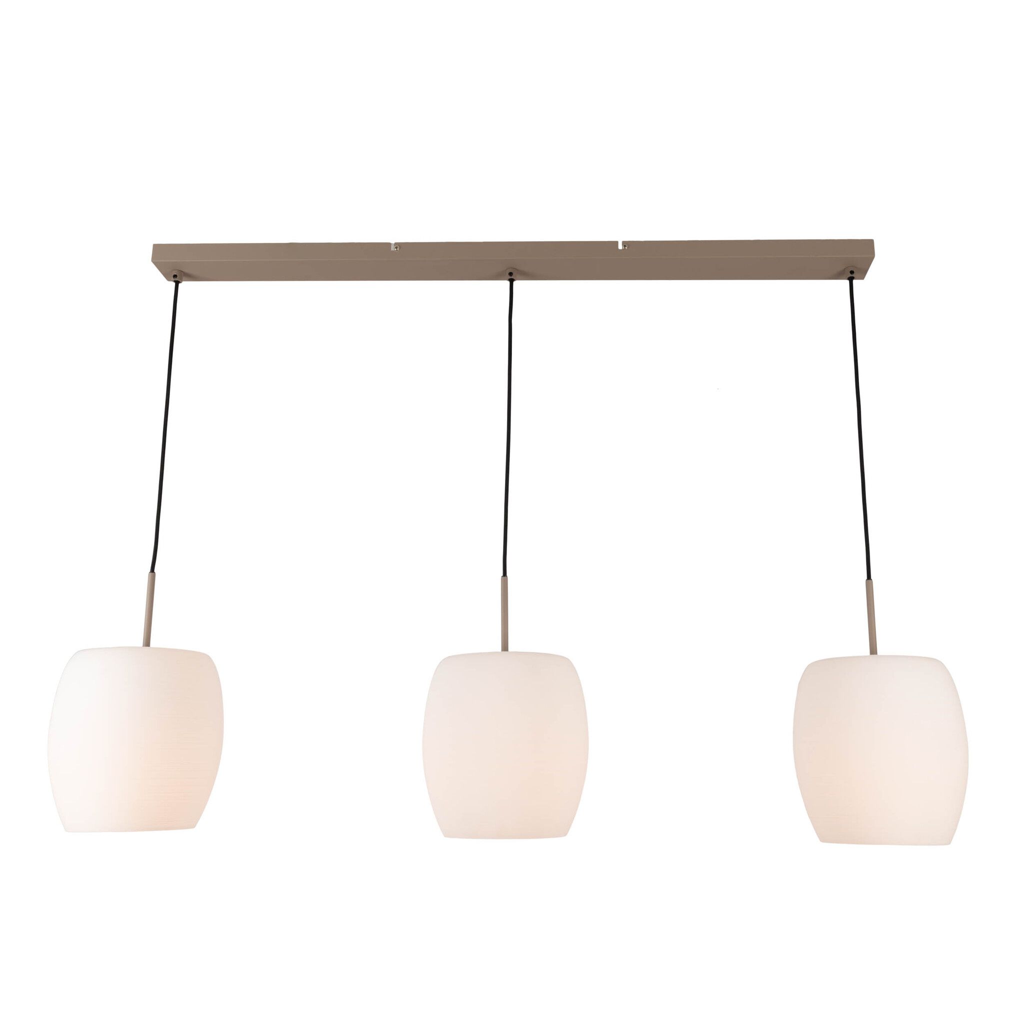 3er Pendelleuchte  NIRELIA  L: 110cm beige - IP20, E27, Beige