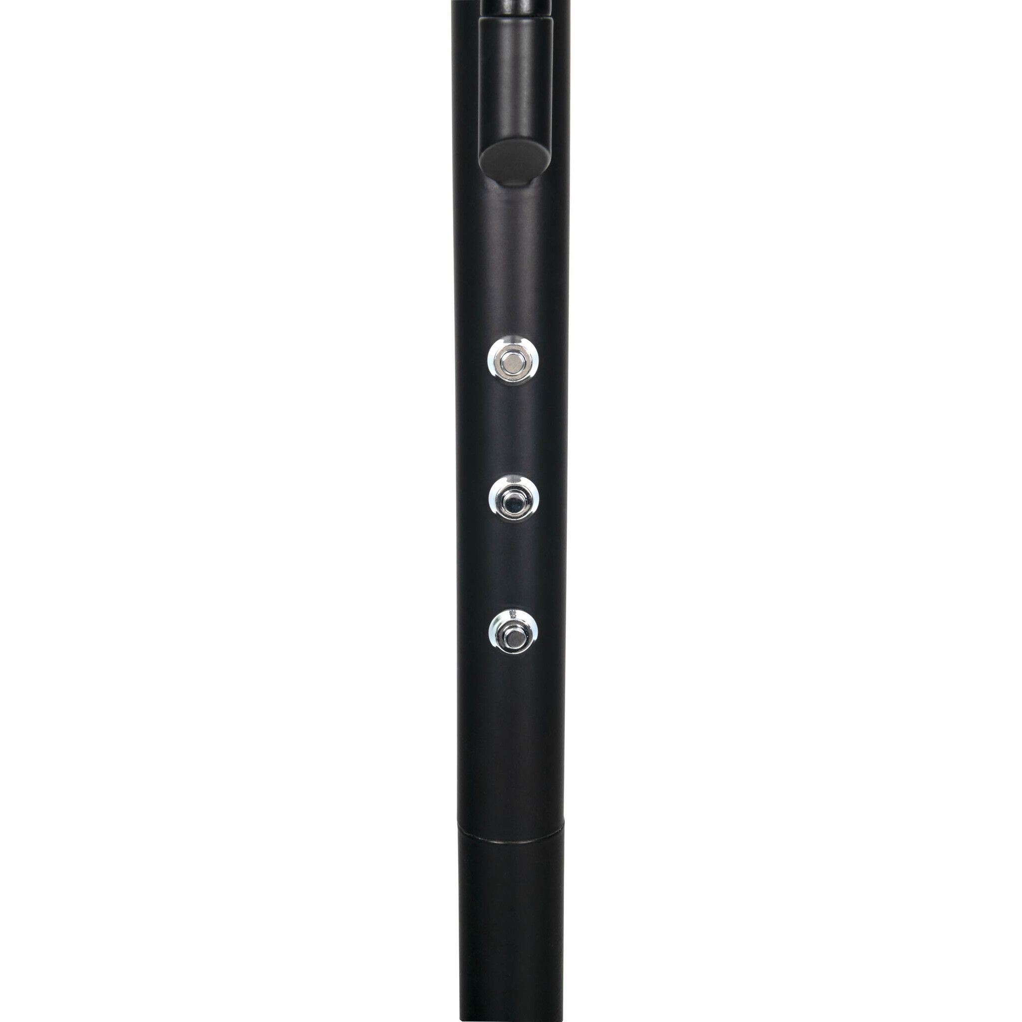 LED-CCT Stehleuchte  SAMIRO  inkl. Lesearm H: 180cm schwarz - IP20, LED-Modul, Schwarz