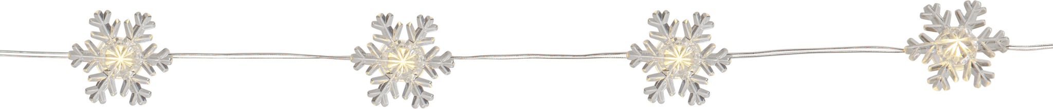 Lichterkette Snowstar - IP44, Warmweiss, 20 LED'S