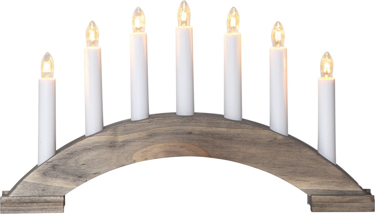 Kerzenleuchter Bea - IP20, Braun, Warmweiss